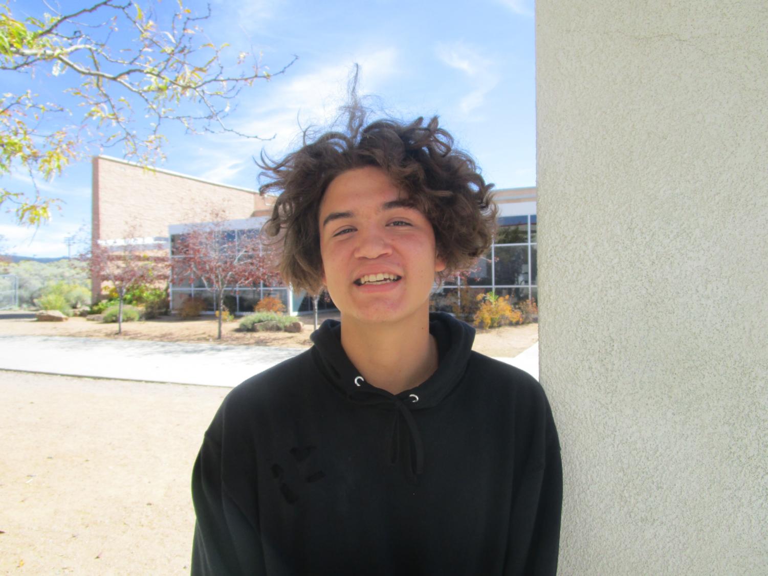 “It’s starting to get warm outside, so you can play lots of sports. The negative would be that it can get really hot and sweaty.”
Armand Sena