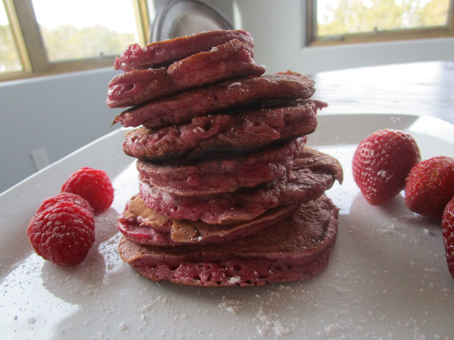 Healthy Berry-Beet Pancakes