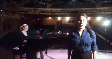 Rebecca Jimenez Sings Solo on Lensic Stage