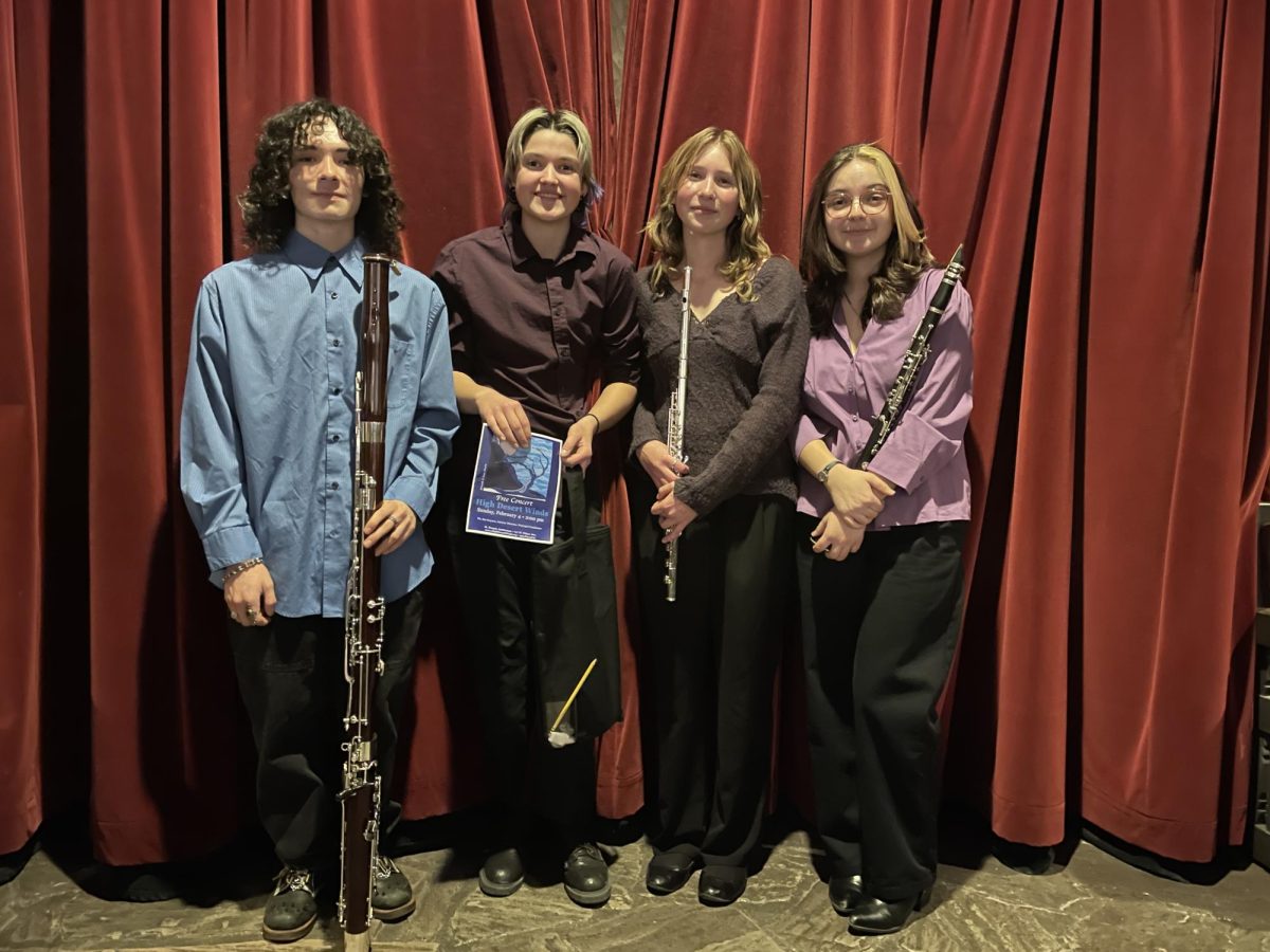 Four SFHS Musicians Perform with High Desert Winds