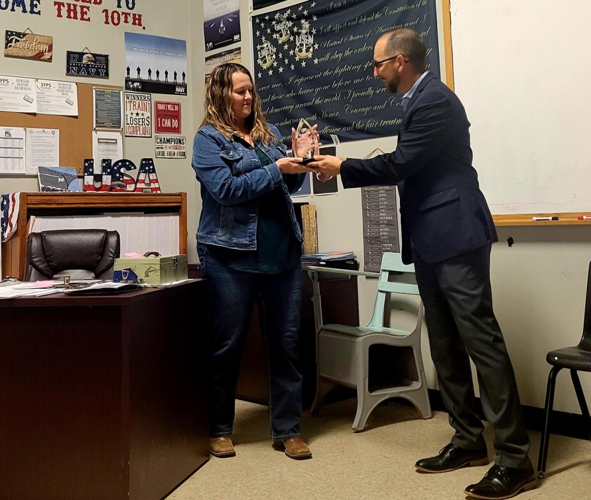 Chief Schipp Wins Outstanding Teacher Award